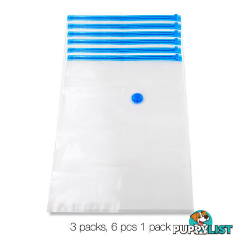 Set of 18 Vacuum Storage Bags 70 x 100cm