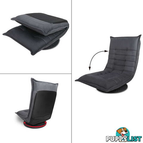 Single Size Lounge Chair - Charcoal