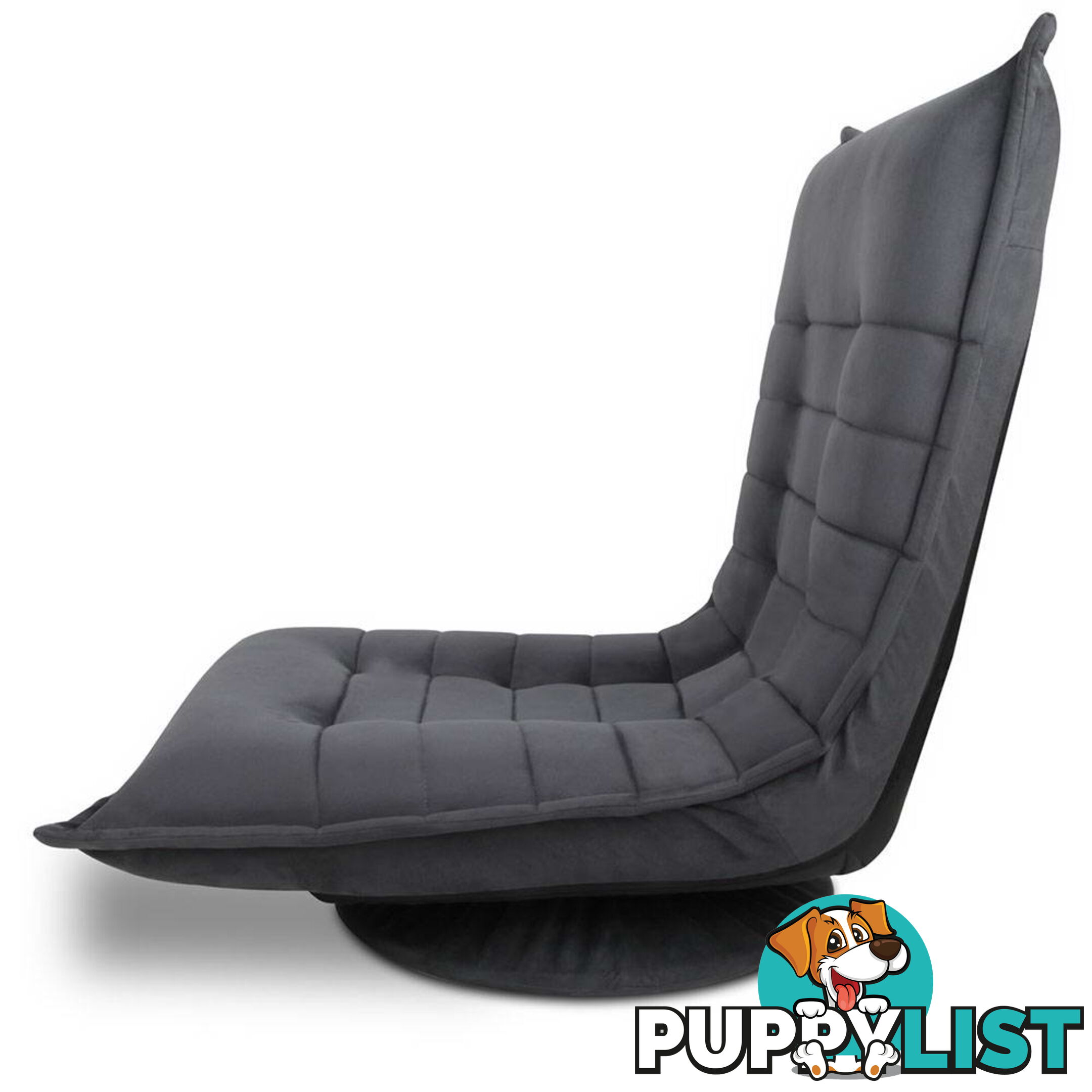 Single Size Lounge Chair - Charcoal