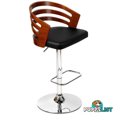 Wooden Bar PU Leather Stool