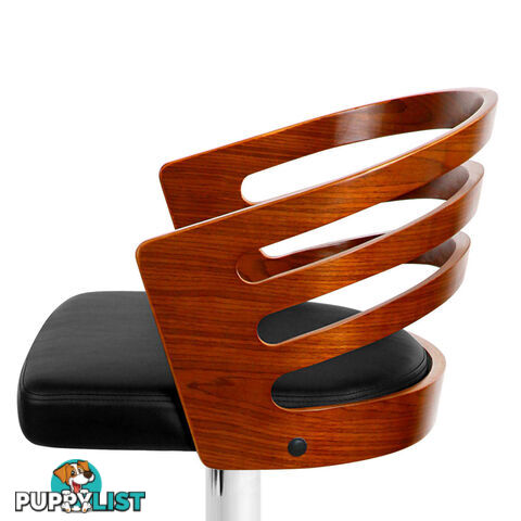 Wooden Bar PU Leather Stool