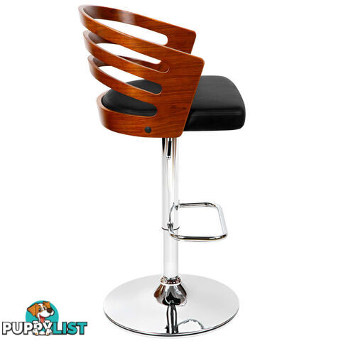 Wooden Bar PU Leather Stool