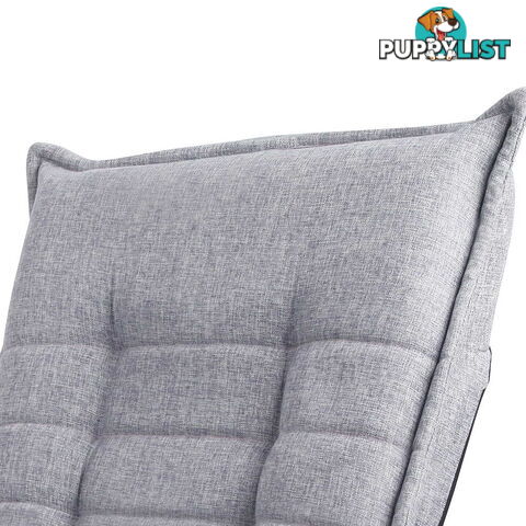 Swivel Foldable Floor Chair - Grey