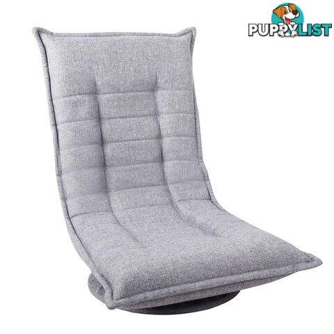 Swivel Foldable Floor Chair - Grey