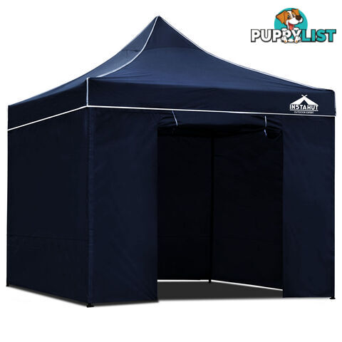 3x3 Pop Up Gazebo Hut with Sandbags Navy