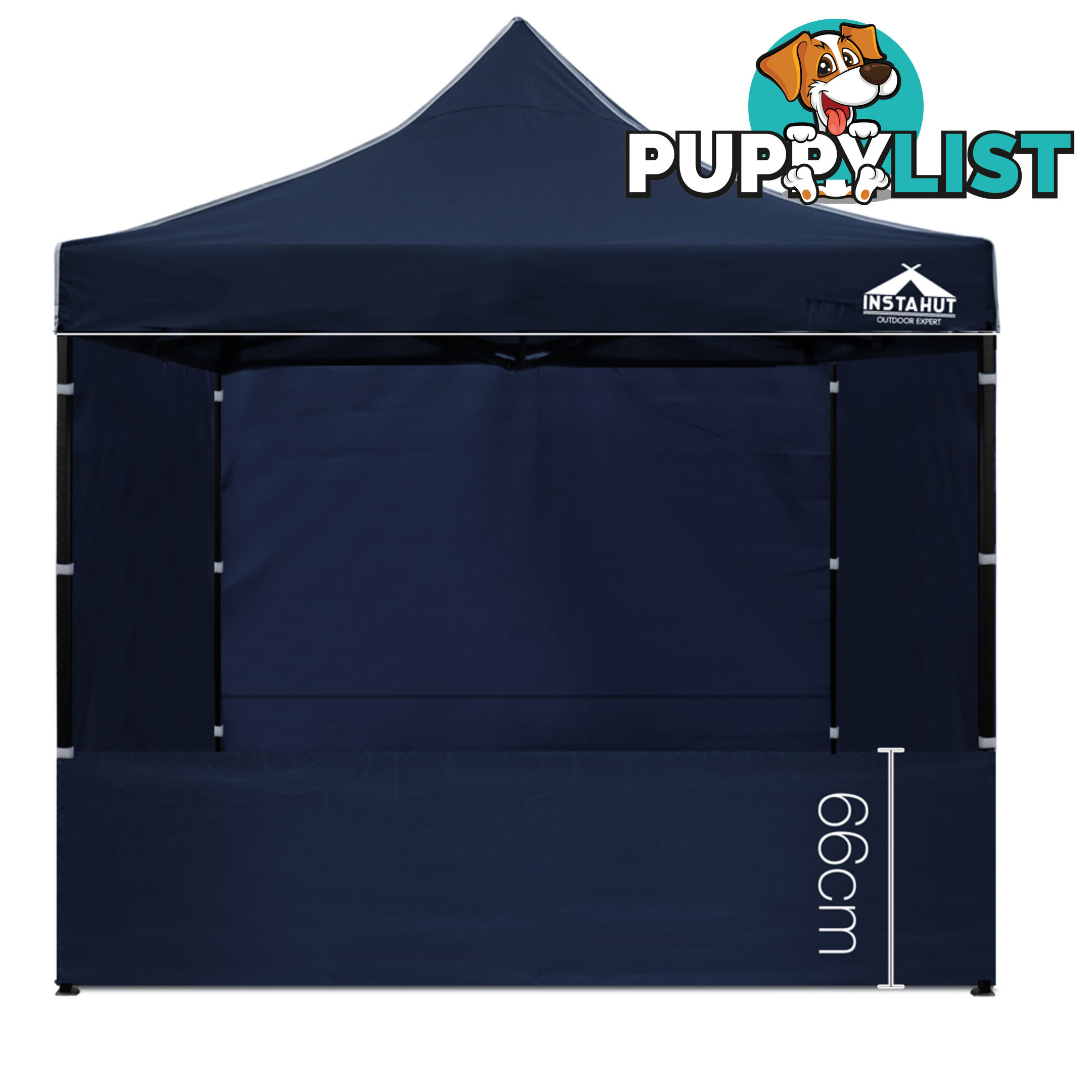 3x3 Pop Up Gazebo Hut with Sandbags Navy