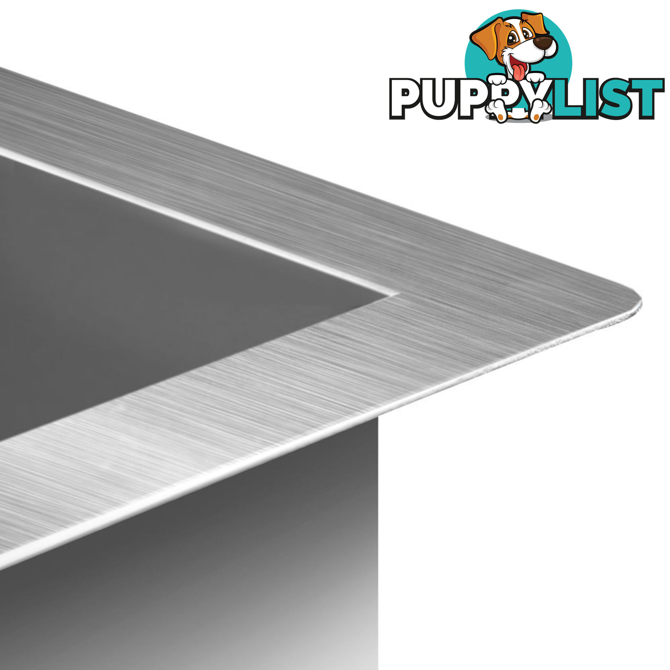 Stainless Steel Kitchen/Laundry Sink w/ Strainer Waste 870x450mm