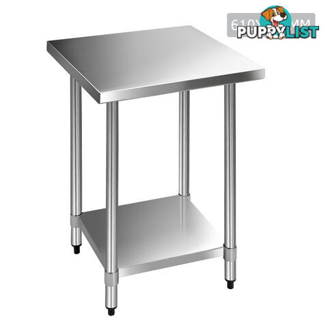 430 Stainless Steel Kitchen Work Bench Table 610mm