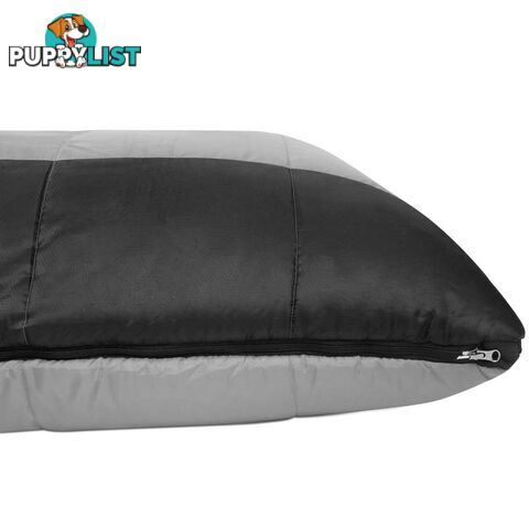 Camping Envelope Sleeping Bag Single Grey black