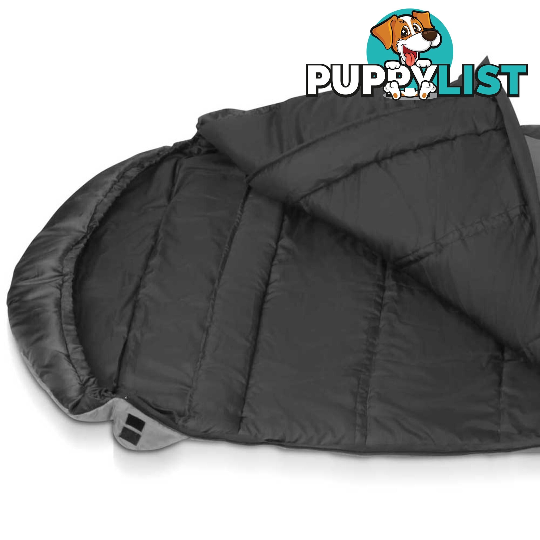 Camping Envelope Sleeping Bag Single Grey black