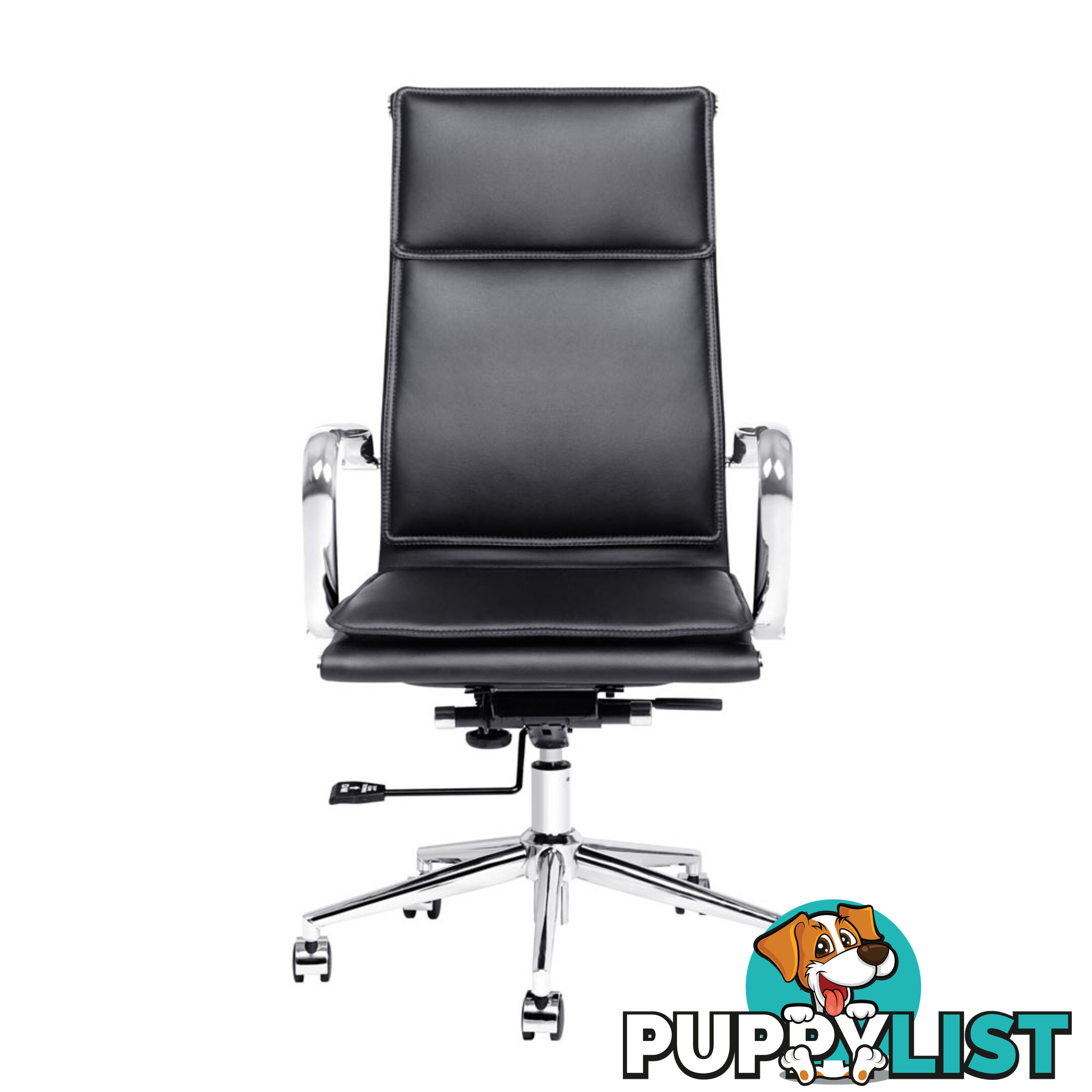 Executive PU Leather Office Computer Chair Black