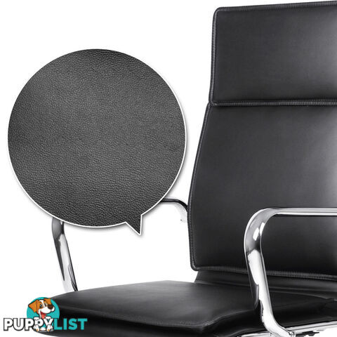 Executive PU Leather Office Computer Chair Black