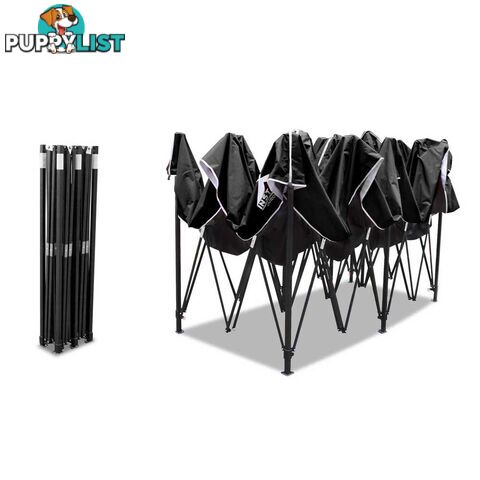 3X6 Pop Up Gazebo - Black