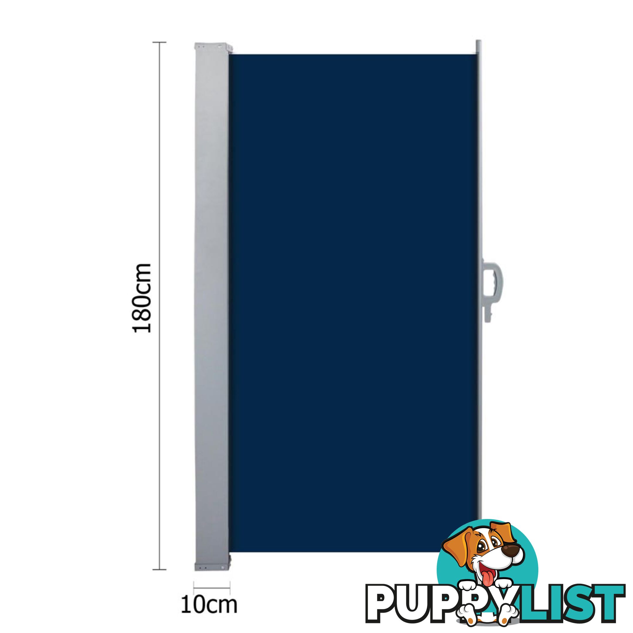 Retractable Side Awning - Blue