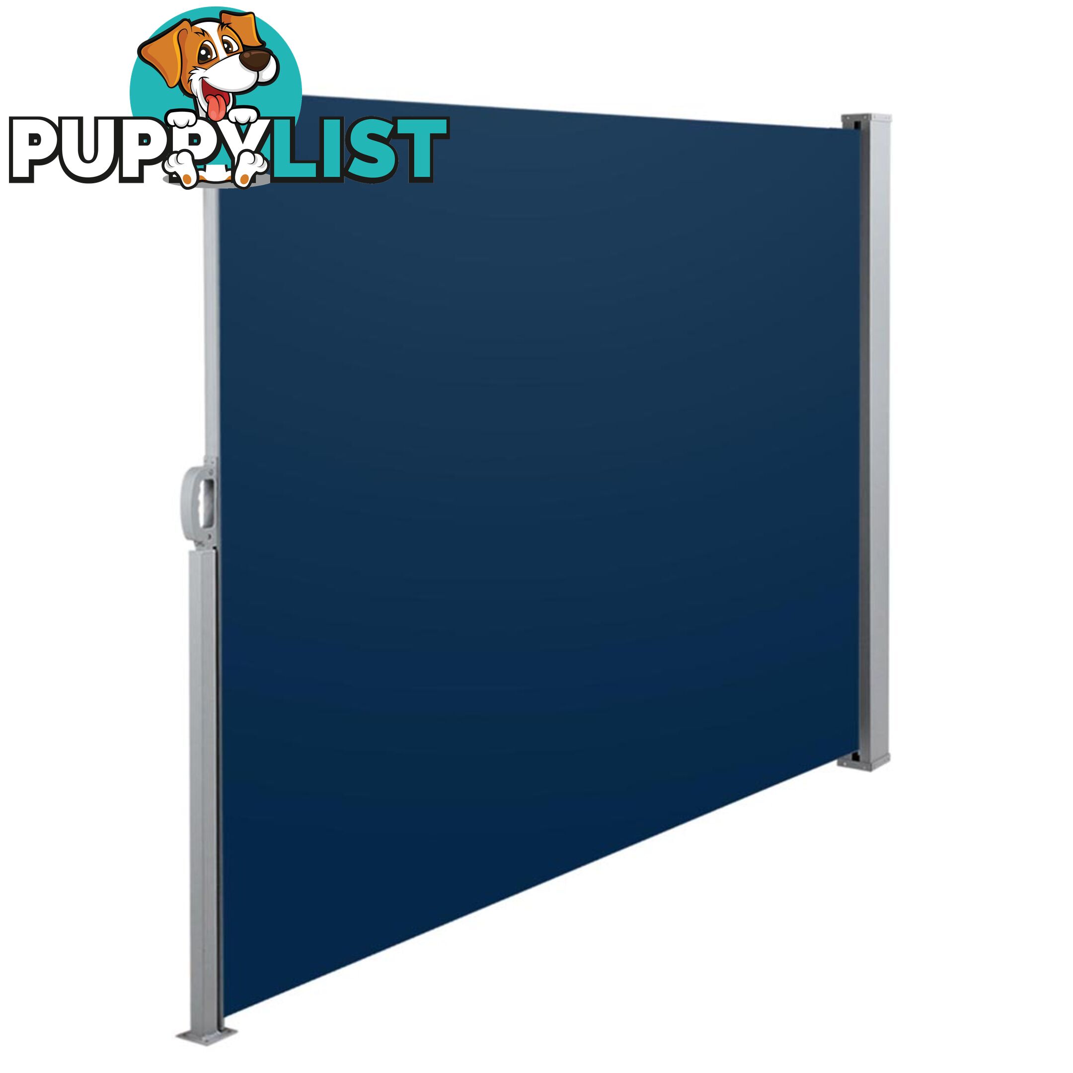 Retractable Side Awning - Blue