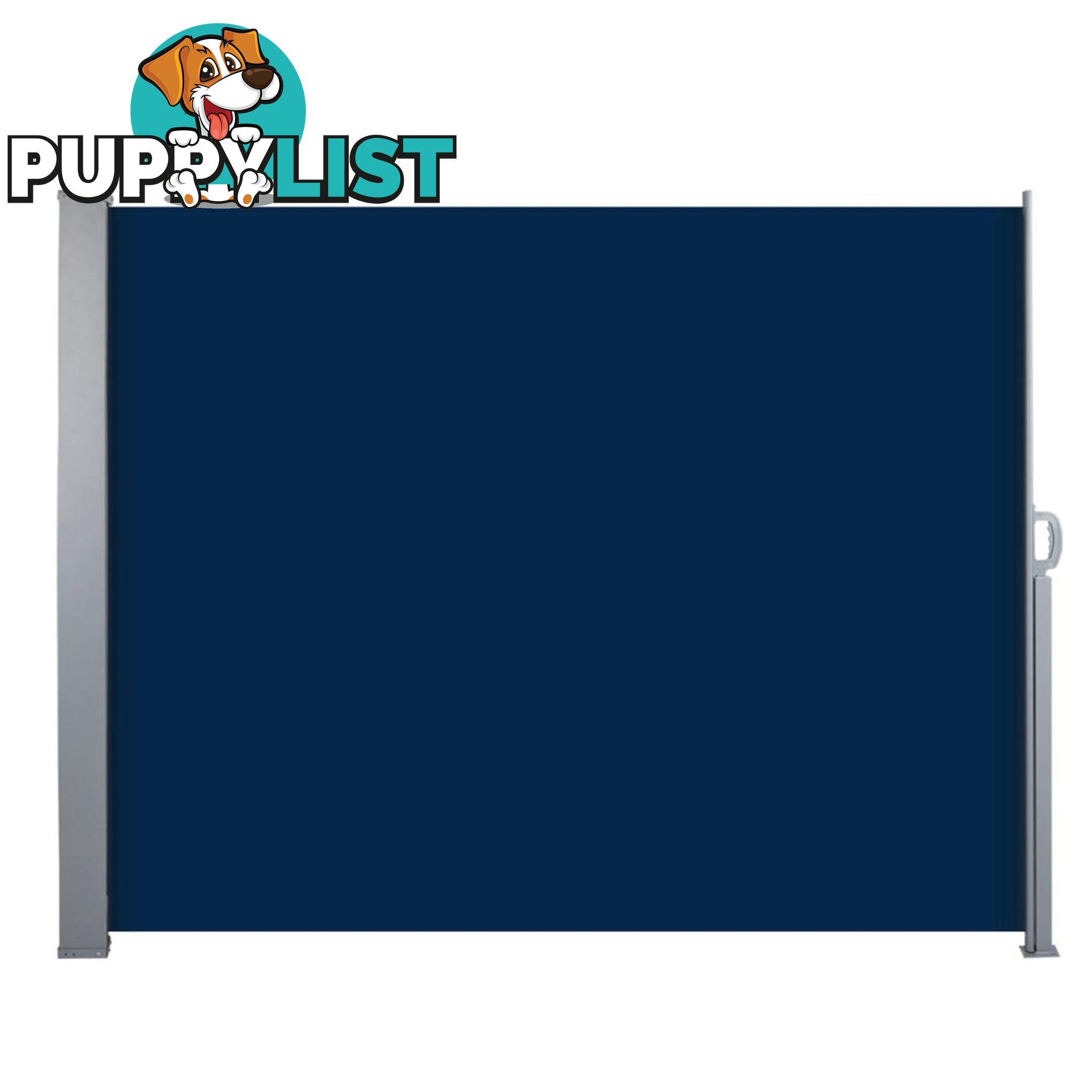 Retractable Side Awning - Blue