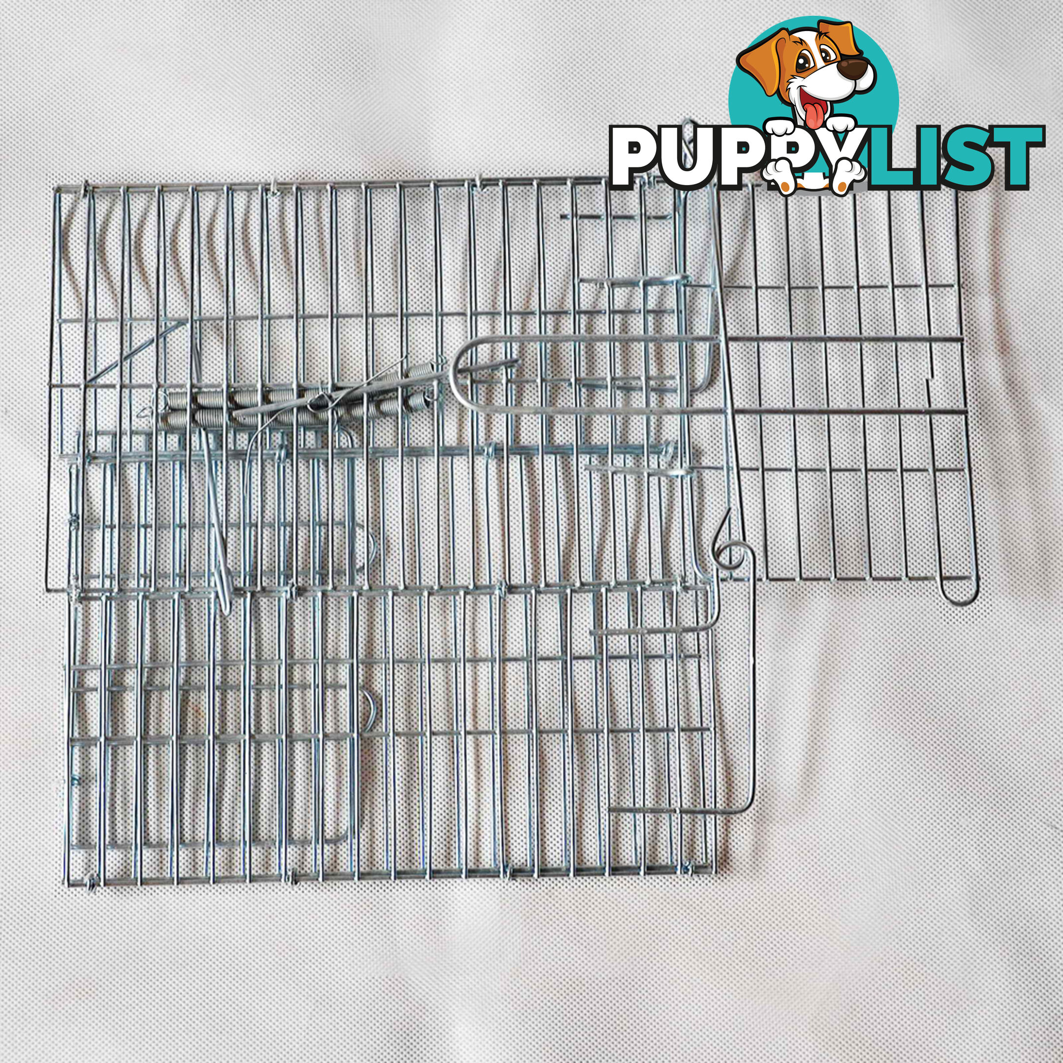 Set of 2 Humane Animal Trap Cage 23 x 15 x 10cm Silver