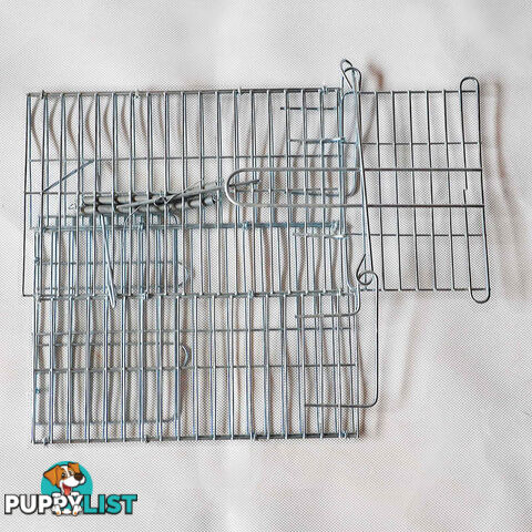 Set of 2 Humane Animal Trap Cage 23 x 15 x 10cm Silver