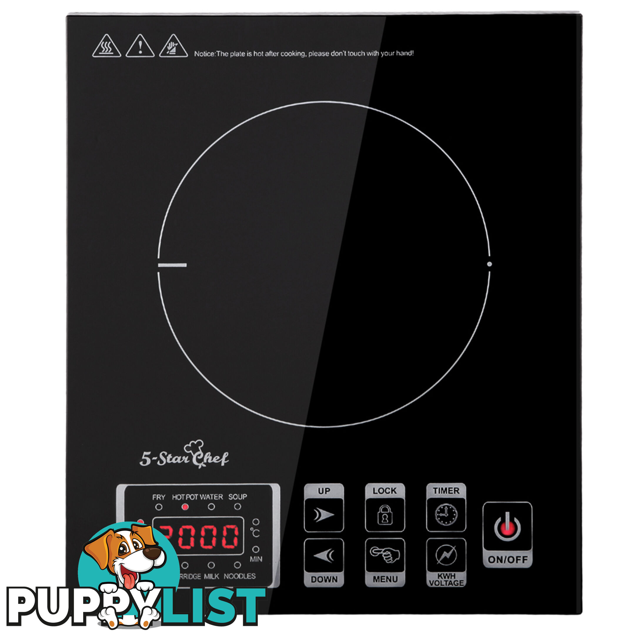 5 Star Chef Induction Cooktop w/ Digital Display Hotplate