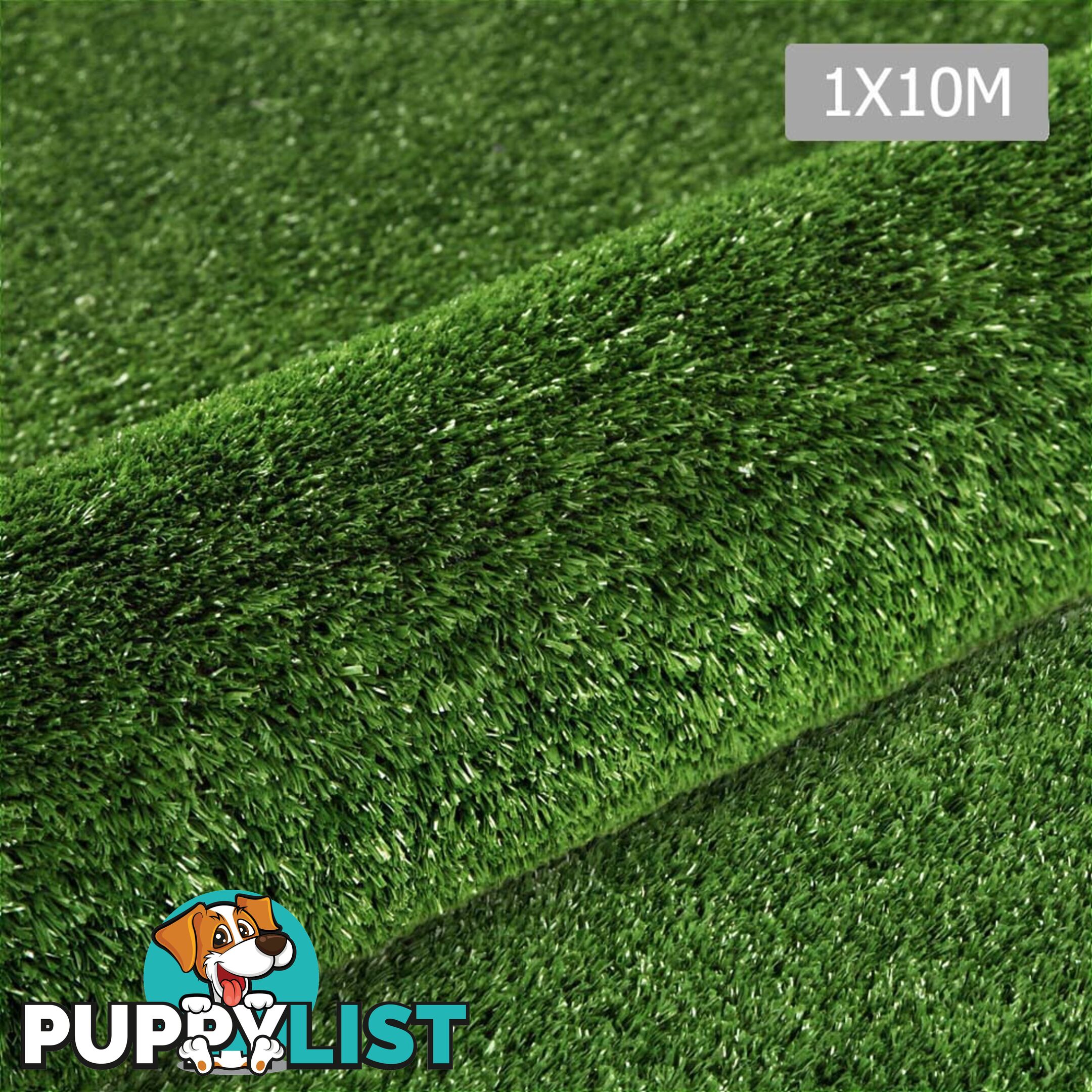 Artificial Grass 10 SQM Polypropylene Lawn Flooring 15mm Olive