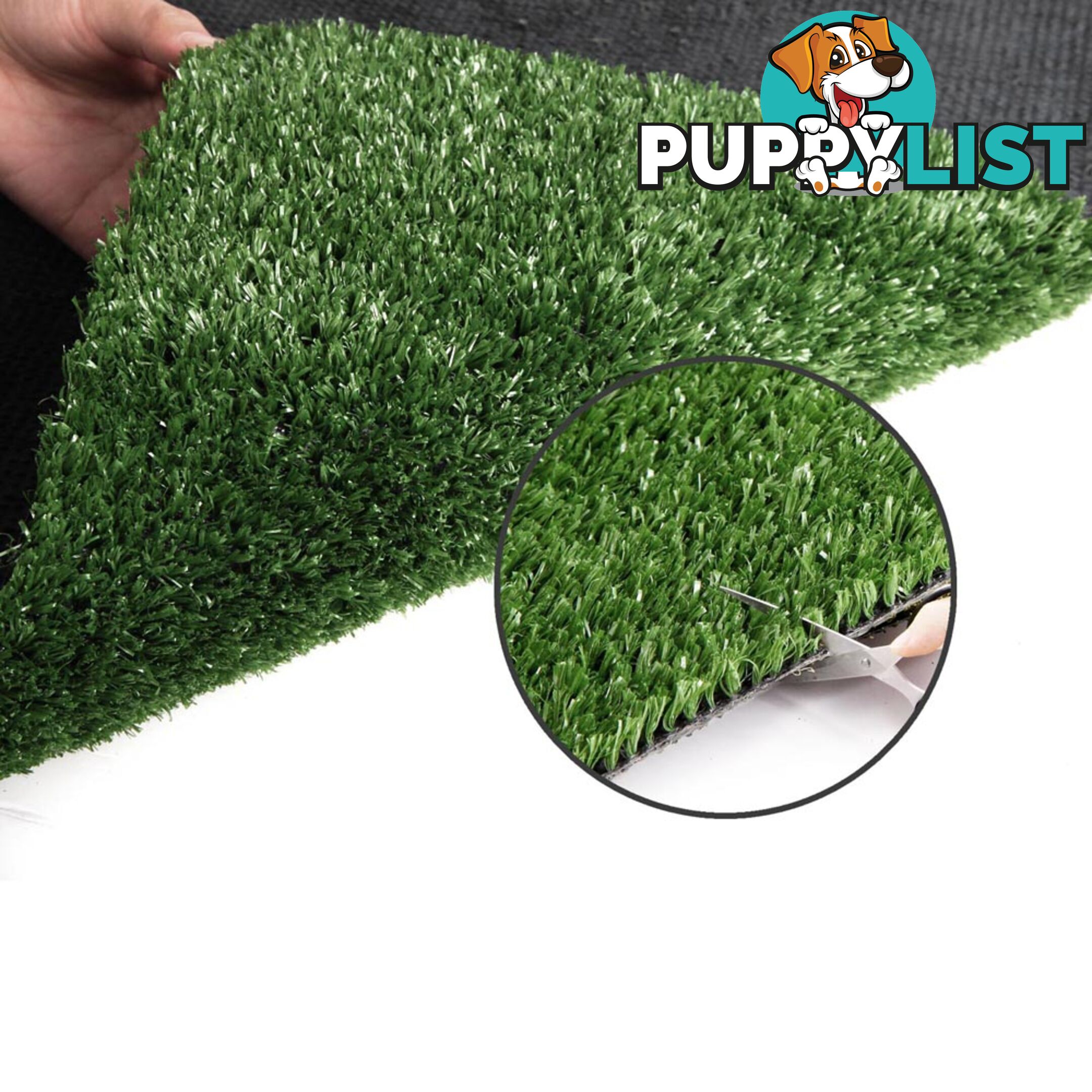 Artificial Grass 10 SQM Polypropylene Lawn Flooring 15mm Olive