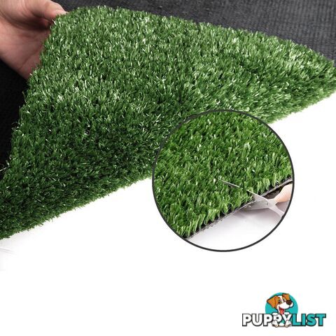 Artificial Grass 10 SQM Polypropylene Lawn Flooring 15mm Olive