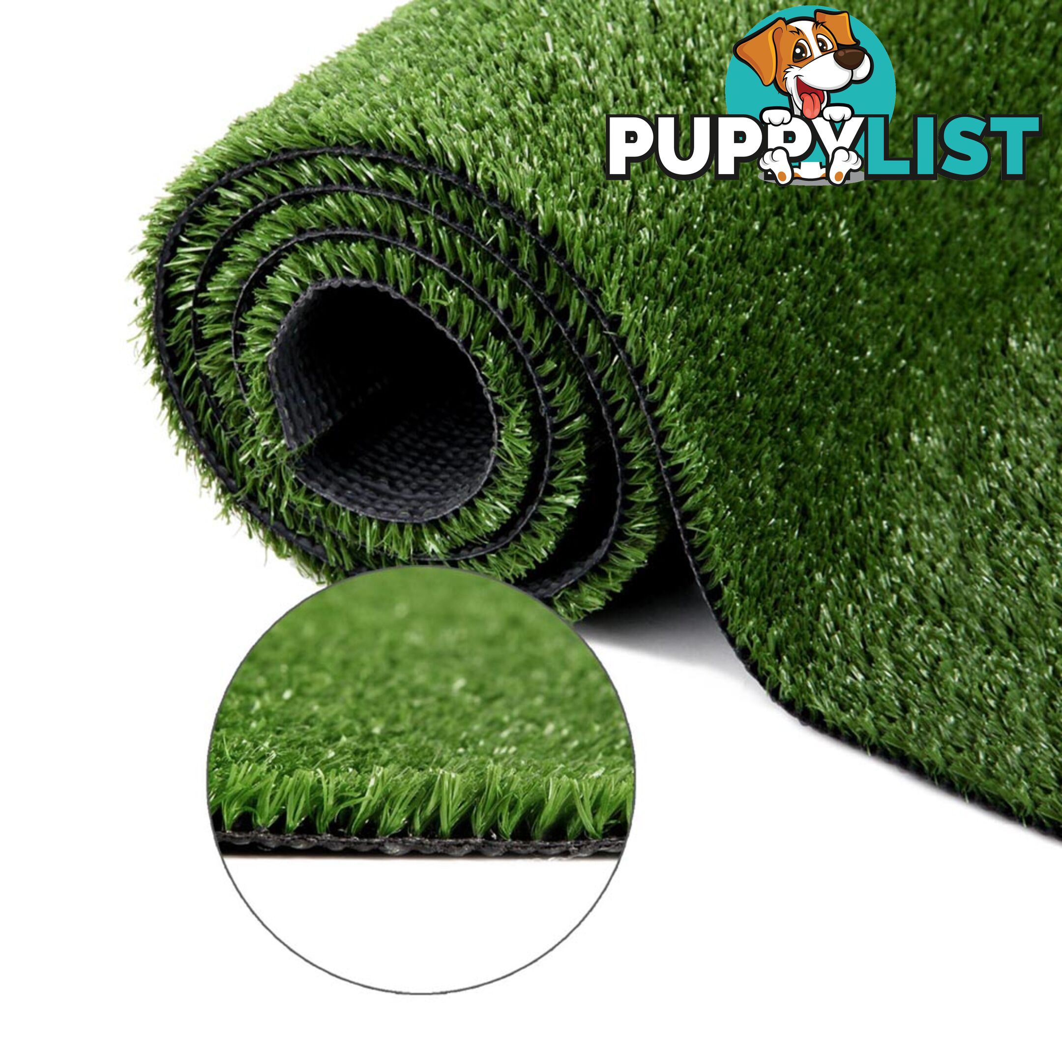 Artificial Grass 10 SQM Polypropylene Lawn Flooring 15mm Olive