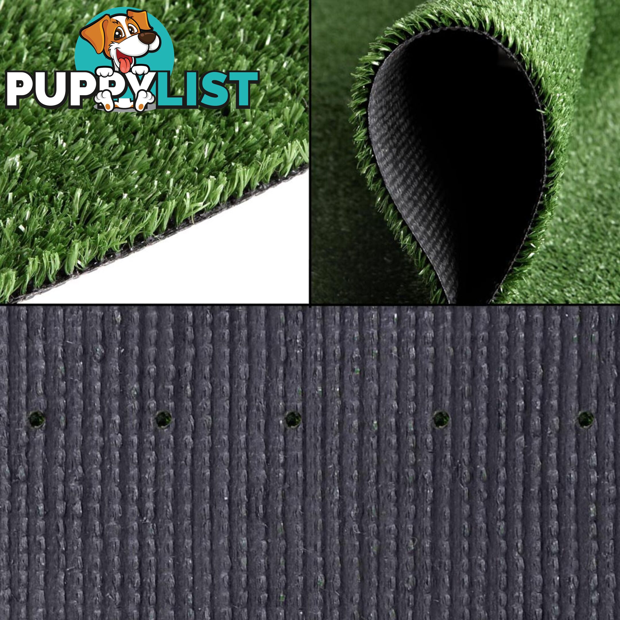 Artificial Grass 10 SQM Polypropylene Lawn Flooring 15mm Olive