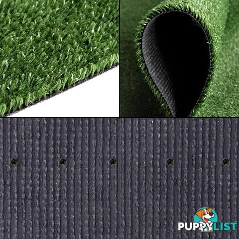 Artificial Grass 10 SQM Polypropylene Lawn Flooring 15mm Olive