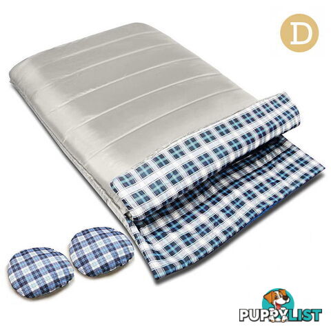 Double Envelope Sleeping Bag - Cream