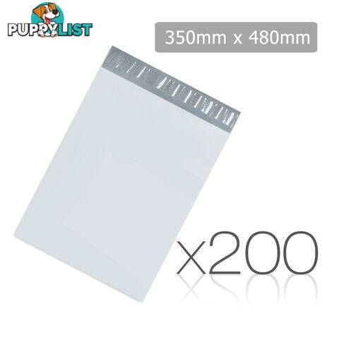 Set of 200 Poly Mailer Bags - 350 x 480mm