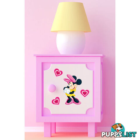 10 X Minnie Mouse Wall Stickers - Totally Movable over and over