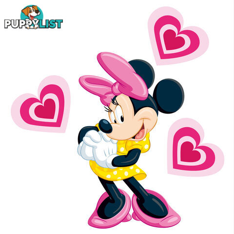 10 X Minnie Mouse Wall Stickers - Totally Movable over and over