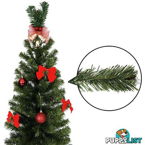 1.8M Christmas Tree with Ornaments - Green