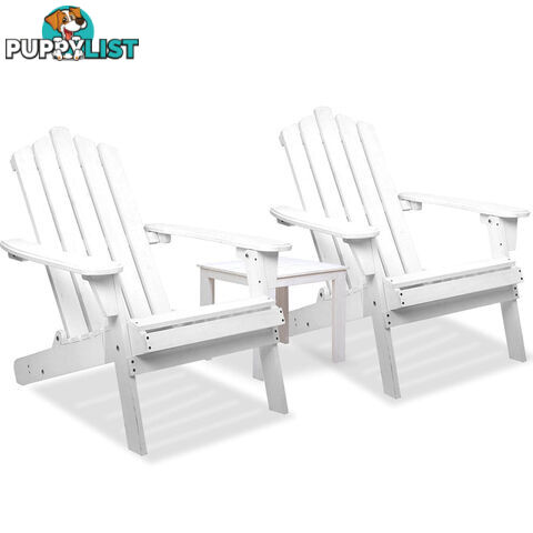 Adirondack Chairs & Side Table  3 Piece Set