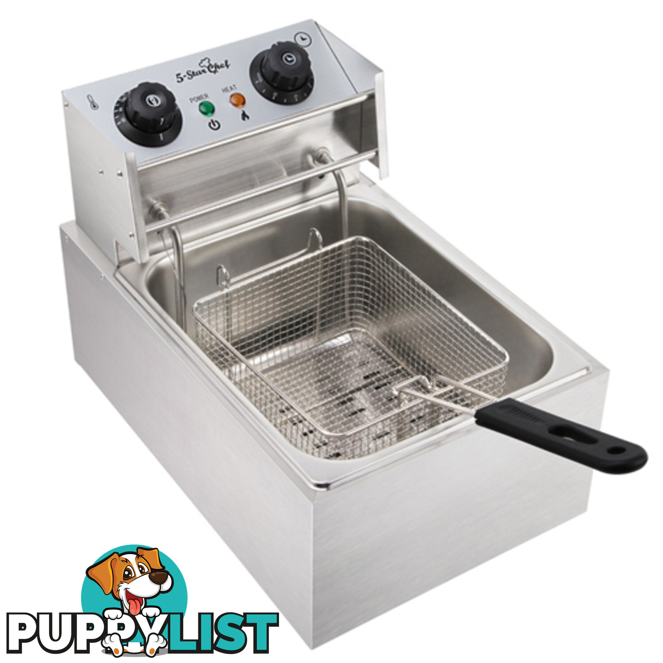 5 Star Chef Deep Fryer w/ Single Basket