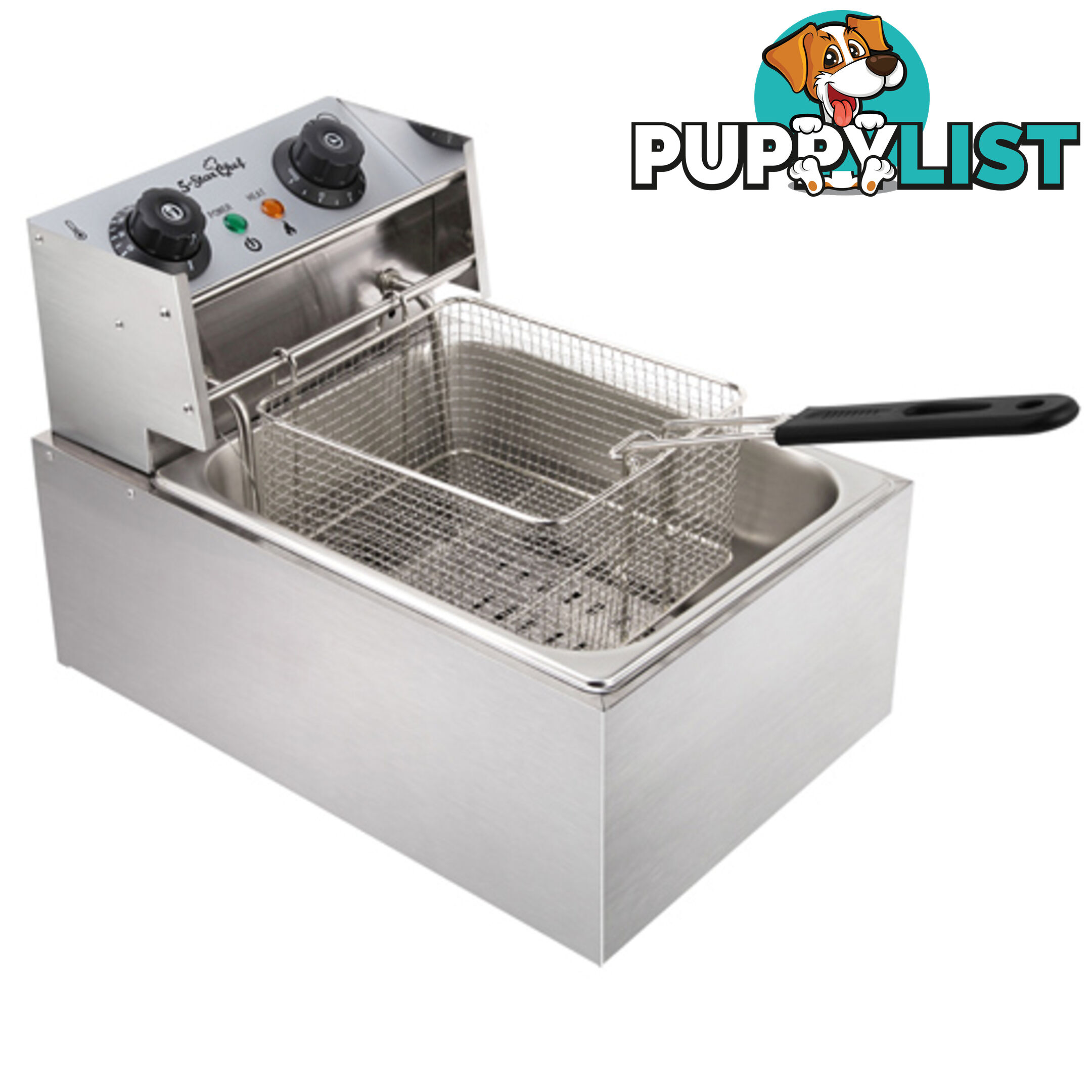 5 Star Chef Deep Fryer w/ Single Basket