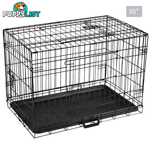 Metal Collapsible Dog Cage 30IN