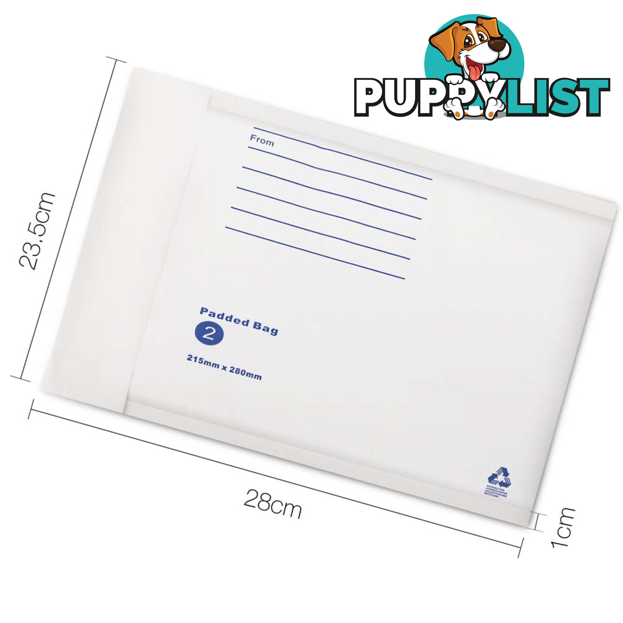 Bubble Padded Mail Envelopes 100pcs 215mm x 280mm