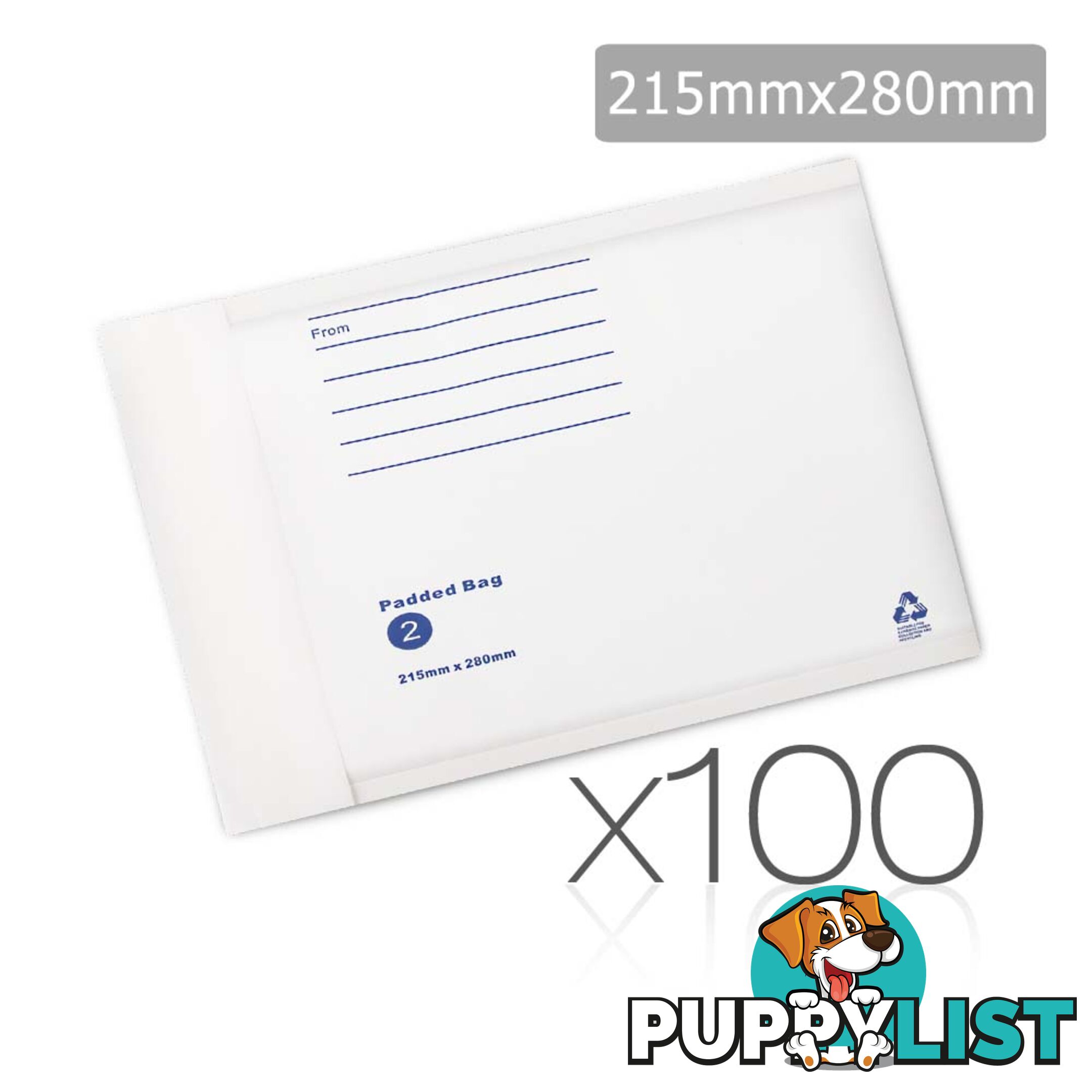 Bubble Padded Mail Envelopes 100pcs 215mm x 280mm