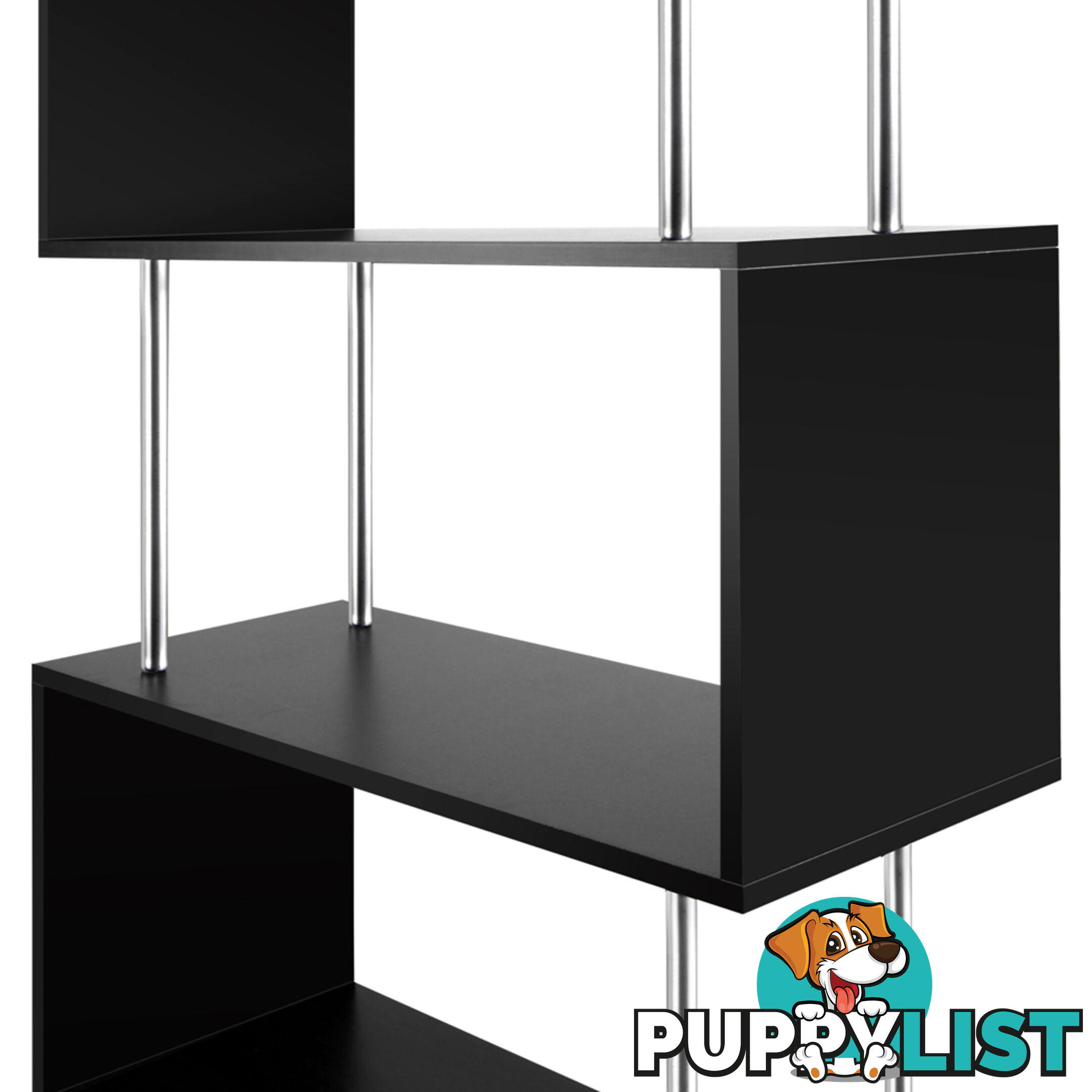 5 Tier Display/Book/Storage Shelf Unit Black