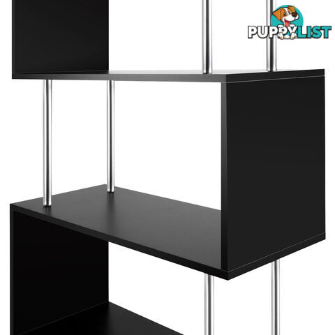 5 Tier Display/Book/Storage Shelf Unit Black