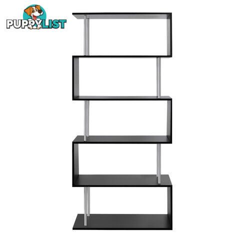 5 Tier Display/Book/Storage Shelf Unit Black