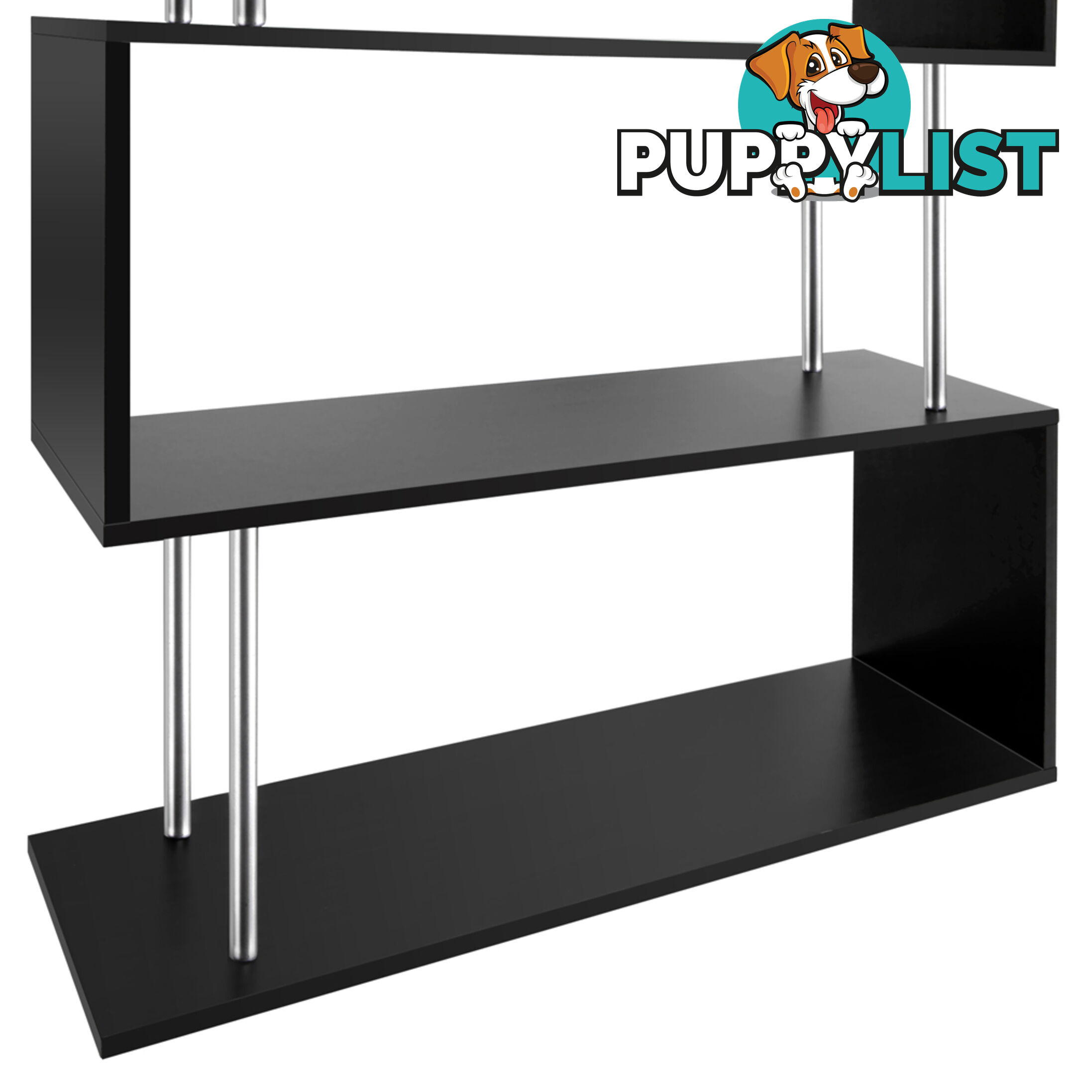 5 Tier Display/Book/Storage Shelf Unit Black