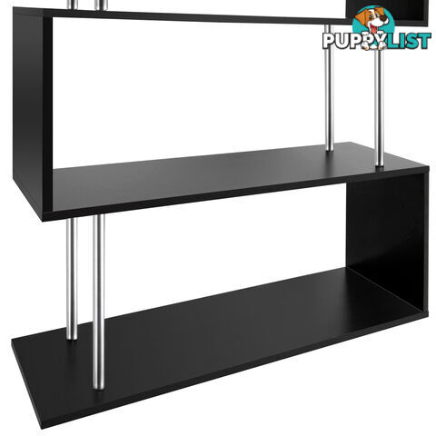 5 Tier Display/Book/Storage Shelf Unit Black