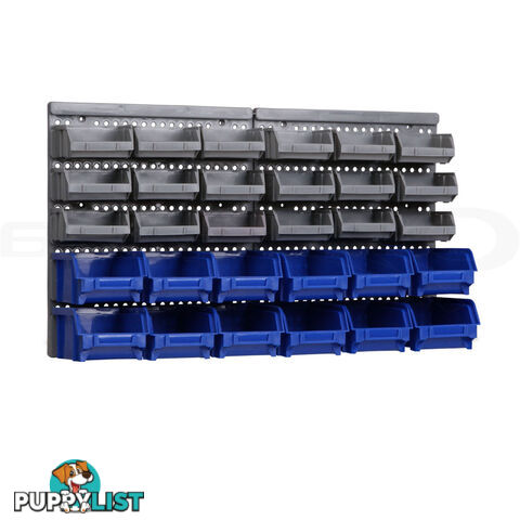 30 Bin Wall Mounted Storage Rack