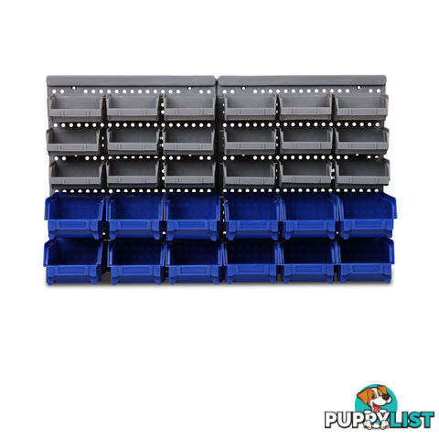 30 Bin Wall Mounted Storage Rack