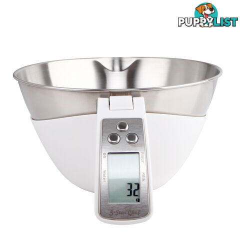 LCD Display Electronic Kitchen Scale Food Measuring Bowl