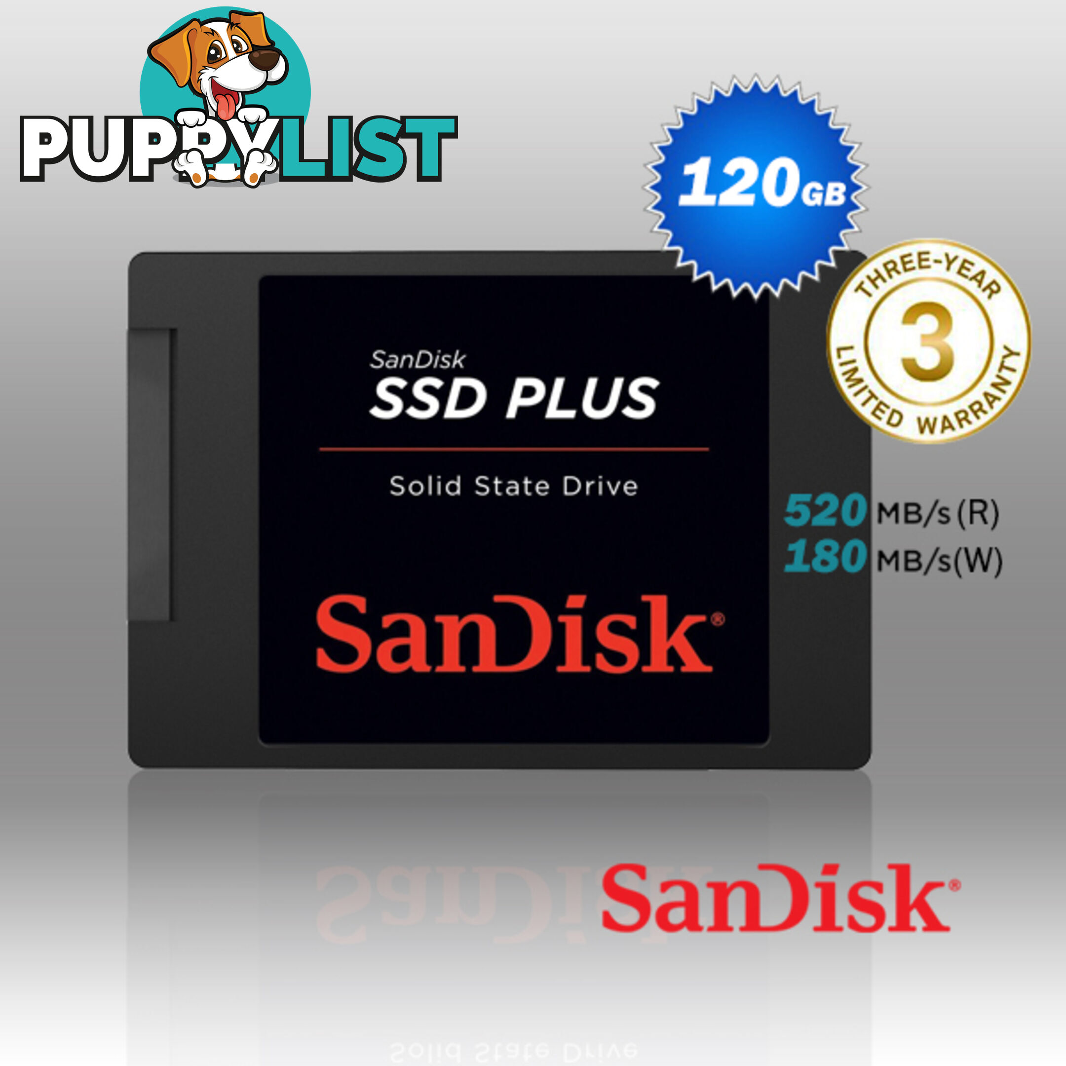 SanDisk SSD Plus 120GB 2.5 inch SATA III SSD SDSSDA-120G