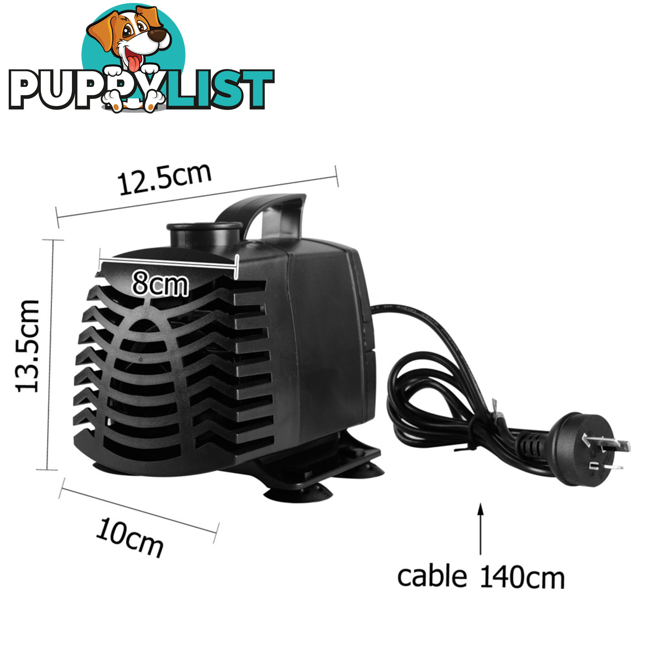 2500LPH Aquarium Fountain Pond Submersible Water Pump